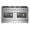 Forno Galiano Gold Professional 60In. Freestanding Gas Range FFSGS6244-60 - alternate 1
